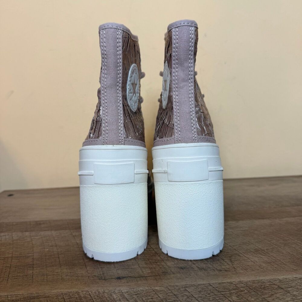 Converse Women Chuck 70 de Luxe Heel shoes wrinkled satin boots size 7.5 - Picture 2 of 9